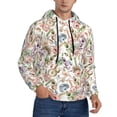 thumbnail image 2 of Haiem Floral Patterned Men's Hoodie with Kangaroo Pocket - Ideal Pullover Sweatshirt for Daily Wear, Travel, and Home-Small, 2 of 7