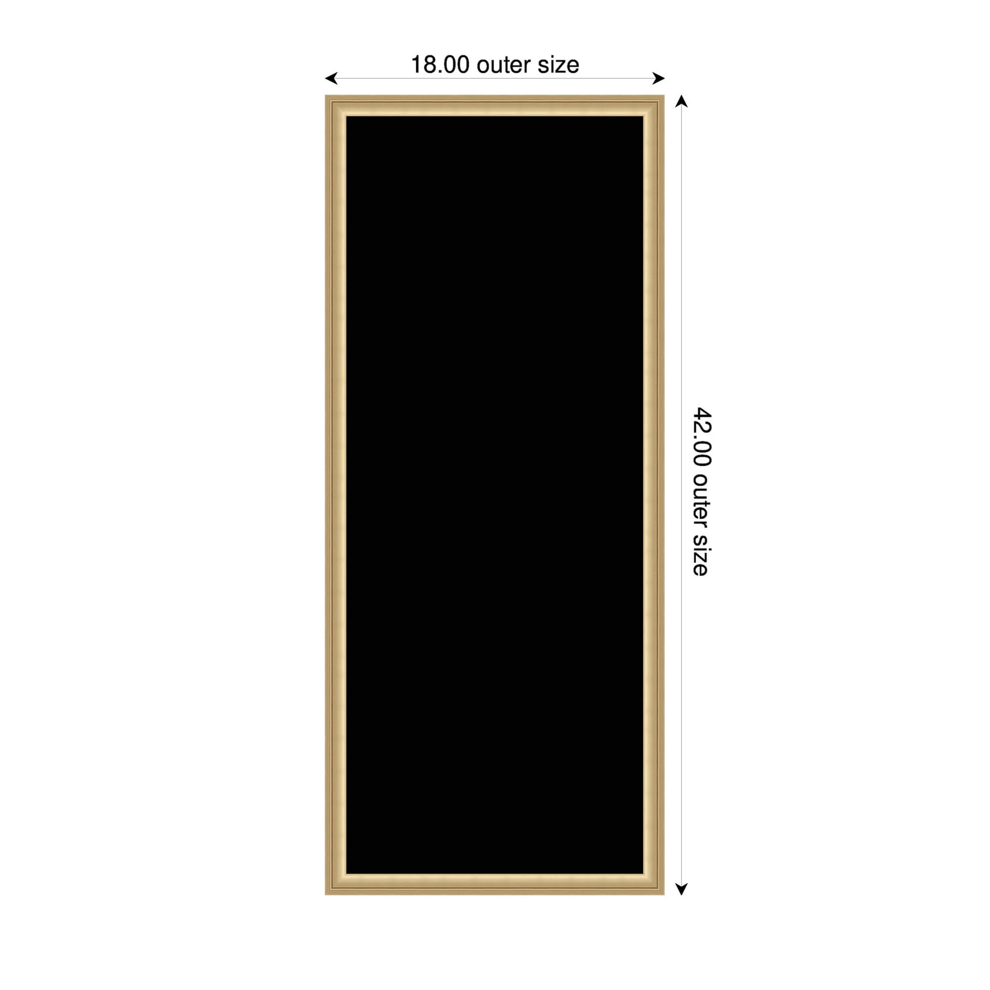 Kate and Laurel Framed Fabric Pinboard 18 x 42,  Printed Linen Classic Bulletin Board for Use as a Vision Board or Wall Organization, Florence Gold Frame