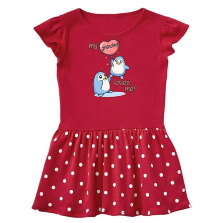 

Inktastic My Grandma Loves Me Gift Toddler Girl Dress