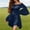 Navy, variant on Women's Renaissance Fairy Dress with Off Shoulder Neckline and Dramatic Bell Sleeves for Summer Casual Daily Wear Beach Vacation Or Weekend Outings Wine S