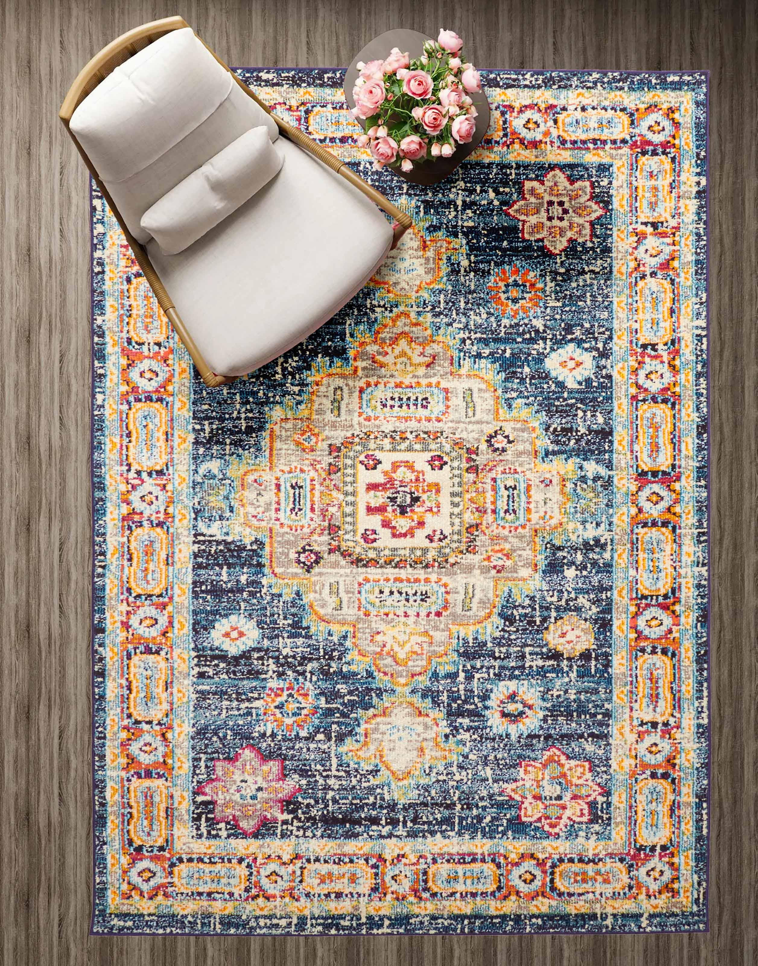 ECARPET Aldora Traditional Area Rug for Living Room, Bedroom, Dining Entrance, Hallway and More