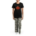 thumbnail image 4 of CafePress - Canadian Christmas Women's Dark Pajamas - Women's Short Sleeve Print T-Shirt and Pants Dark Cotton Pajama Set, 4 of 7