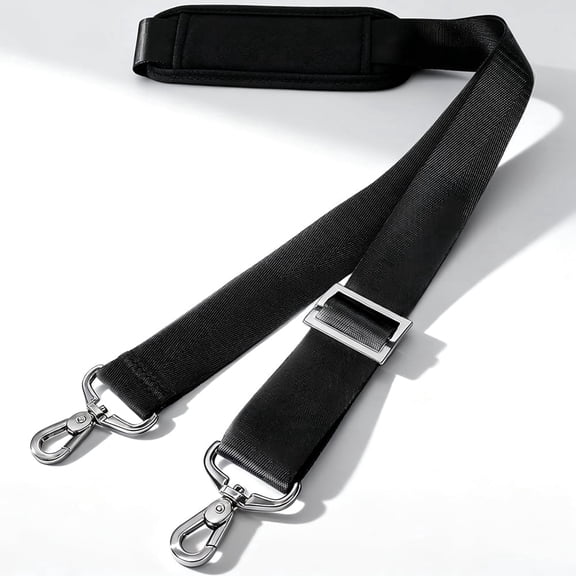 Youersen Shoulder Strap for Bag, 56" with Metal Swivel Hooks, Adjustable Non-Slip, Black