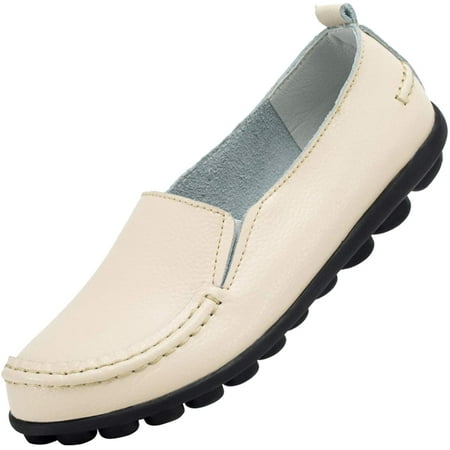 

Women s Leather Loafers Comfortable Flat Shoes