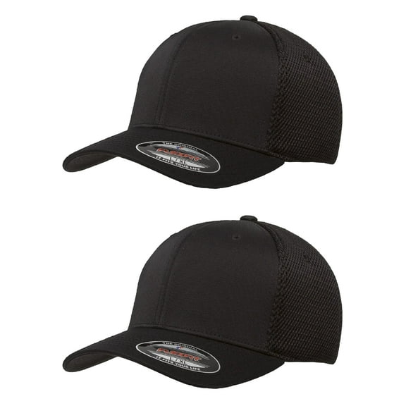 Premium Original Flexfit Ultrafibre Mesh (6533) Fitted Cap 2-Pack - VALUE PACK
