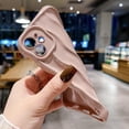 thumbnail image 2 of Water Ripple Pattern Case for iPhone 12 Soft TPU Shockproof Camera Protective Back Cover for Women Girl Curly Wave Frame Phone Case for iPhone 12 6.1 Inch Pink, 2 of 12