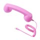 thumbnail image 1 of Teléfono retro con cable, auricular USB-C, receptor telefónico para llamadas desde dispositivos móviles o computadoras. rosa, 1 of 9