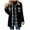 Black, variant on Lindreshi Winter Coats for Women 2023 Trendy Women's Fall and Winter New Single Breasted Lapel Mid Length Plaid Plush Jacket