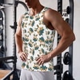 thumbnail image 5 of Lsque Cute Bunny Pattern Mens Tank Tops Muscle Athletic Quick Dry Sleeveless Workout Fitness T Shirts Beach Tank Top, Loose-fit Sleeveless Shirt for Men-Large, 5 of 7