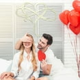 thumbnail image 5 of Infinity Heart Metal Wall Decor Art Eternal Love Infinite Heart Wall Decor Unique Infinity Heart Wall Decor Love Sign Plaque Steel Art Geometric Bedroomr Ornaments Cut Out for Home Wedding Decor, 5 of 6