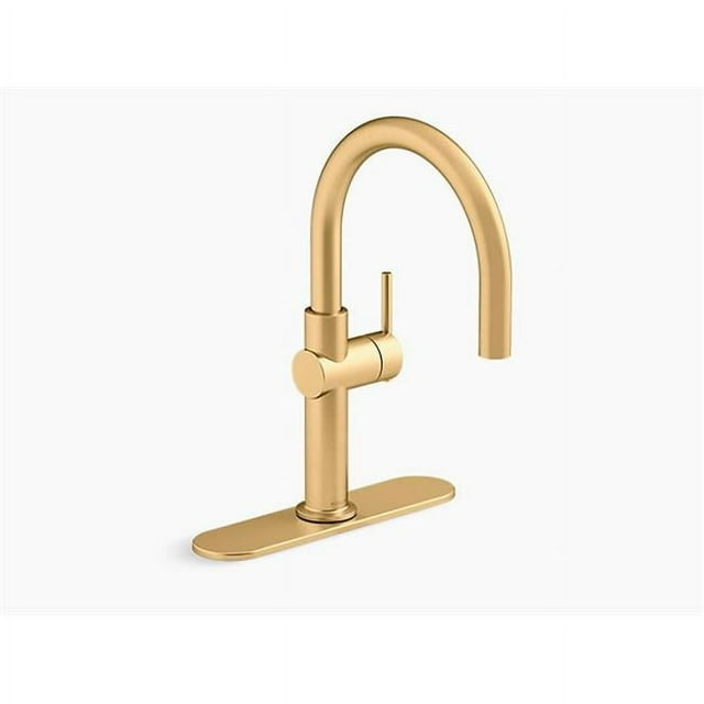 Kohler K-22975-2MB Crue Robinet d'Évier à Barre à Poignée Unique - Laiton Moderne Brossé Vibrant