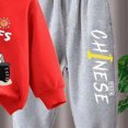 thumbnail image 6 of Kaprioy Boys Clothes Fall Winter Outfits Kids Fall Boys Pants Set Kids Letter Print Sweatshirts 2PCS Long Sleeve Cartoon Clothing, 6 of 7