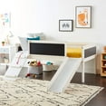 thumbnail image 2 of DONCO Twin Art Play Junior LOW LOFT, White Wash/Dark Grey, 2 of 8