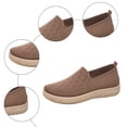 thumbnail image 4 of Rokment Orthopedic Platform Slip on Socks Walking Shoes for Women with Arch Support Comfortable Knitted Orthotic Nuring Non Slip Work Tennis Sneakers Coffee Size 6, 4 of 6