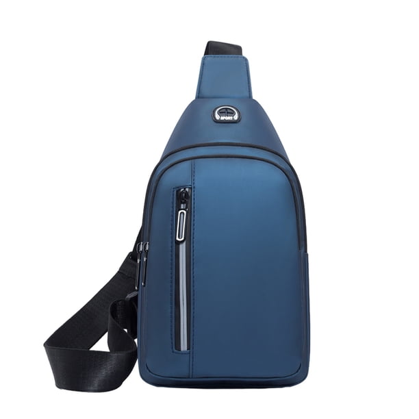 Bolsas para las Mujeres Bolsa de Espalda Pequeña Bolsa de Hombro de Pecho Transversal, Paño 30x17x5.5cm Bolsa de Viaje con Agujero de Auriculares para Hombres Mujeres Niños,Bolsas Transversales para M