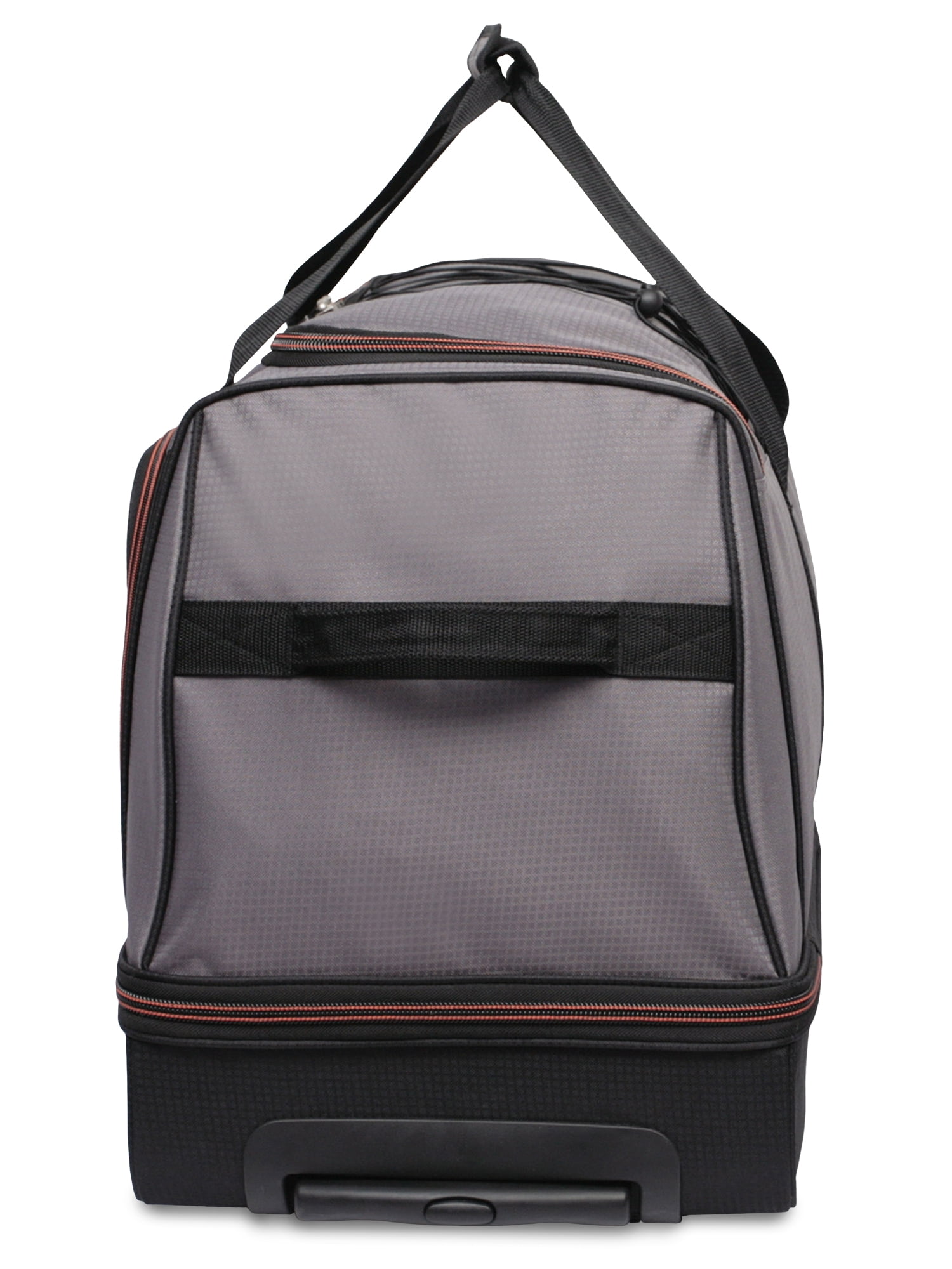 Experience the ultimate in travel convenience with the Protege Rolling Drop-Bottom Duffel Bag. Crafted from durable polyester, this bag is built to last and features multiple compartments for optimal organization. The 30 size provides ample space for a 3-5 day trip, ensuring you can pack all your essentials with ease.
Designed with the modern traveler in mind, this duffel bag boasts a telescopic handle and in-line wheels for effortless rolling. The top and side handles make it simple to lift and transport, while the drop bottom storage with soft interior lining keeps your belongings safe and secure. With a sleek two-tone design and contrasting trim, this bag is as stylish as it is functional.
Lightweight and versatile, the Protege Rolling Drop-Bottom Duffel Bag is the ideal travel companion. Whether you're jet-setting around the world or embarking on a weekend getaway, this bag is sure to meet your needs. Get yours today exclusively at Walmart and Walmart.com. Experience hassle-free travel like never before. Description by ChatGPT.