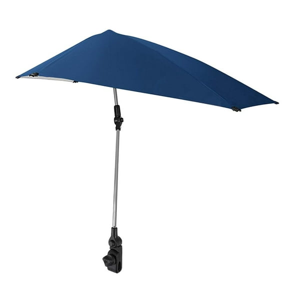 Compact Parasol, Umbrella Shelter for Beach Garden, Collapsible Sun Canopy Shade SPF 50+, Portable Deck Umbrella for Fishing