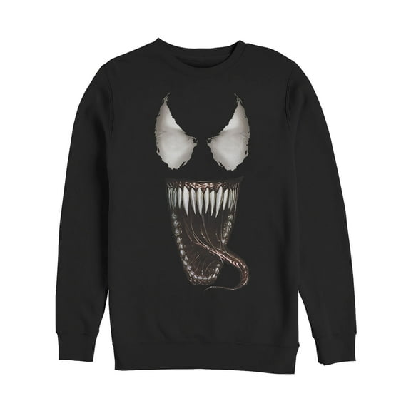 Men's Marvel Venom Tongue Sweatshirt Black X Large