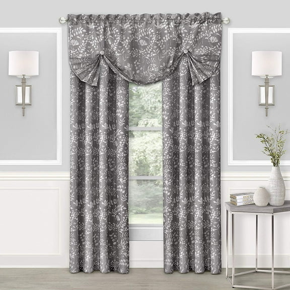 Rio Grande Rod Pocket Window Curtain Panel - 52x63 - Grey