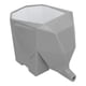 thumbnail image 2 of Escurridor de Vajilla Sincero de plástico gris con forma de elefante, 2 of 10