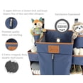 thumbnail image 5 of Llama Bella Premium Nursery Organizer and Baby Diaper Caddy | Diaper Organizer for Cribs and Changing Tables - Navy, 5 of 6