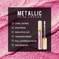 thumbnail image 4 of Lápiz labial Depuplum Pink Metallic de larga duración e impermeable, 4 of 9