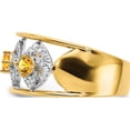 thumbnail image 3 of 14K Yellow Gold Polished Diamond And Citrine Squares Ringsize 7 - Jbsp, 3 of 5