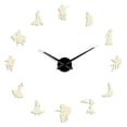 thumbnail image 2 of Flamenco dancer silhouette DIY creative Different Luminous Frameless Wall Clock Home Dance Decor Modern gifts - 47 inch, 2 of 6