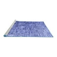 thumbnail image 2 of Ahgly Company Machine Washable Indoor Rectangle Abstract Blue Modern Area Rugs, 7' x 10', 2 of 4