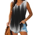 thumbnail image 2 of Feancey Tank Tops for Women Tie Dye Print Sleeveless T-Shirts Summer Casual Business Tank Top Comfy Loose Beach Vacation Tanks White L, 2 of 8