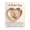 thumbnail image 1 of Abrazo de bolsillo con flor de nacimiento y poemas de aliento curativo. Recuerdo de corazón transparente con flor de nacimiento, regalo sentimental portátil., 1 of 8