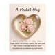thumbnail image 1 of Abrazo de bolsillo con flor de nacimiento y poemas de aliento curativo. Recuerdo de corazón transparente con flor de nacimiento, regalo sentimental portátil., 1 of 8