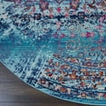 thumbnail image 4 of Nourison Vintage Kashan Persian Blue 6' x ROUND Area Rug, (6 Round), 4 of 8