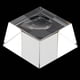 thumbnail image 2 of Base de exhibición de bola cuadrada transparente para decoración del hogar, esfera de cristal de 70-80 mm Estilo 1, 2 of 8