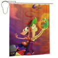 thumbnail image 2 of Phineas And Ferb Shower Curtain Waterproof Fabric Cloth Shower Curtains Washable Bathroom Decoration Bath Curtains Iron, 2 of 9