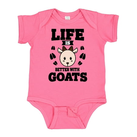 

Inktastic Life is Better with Goats Gift Baby Boy or Baby Girl Bodysuit