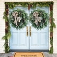 thumbnail image 2 of Christmas Flower Garland Outdoor Home Decoration Outdoor Autumn Wreath, 2 of 6