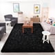 thumbnail image 4 of Alfombra Chicrug de felpa negra, 183 x 274 cm, que no se cae, 4 of 7