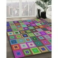 thumbnail image 3 of Ahgly Company Machine Washable Indoor Rectangle Transitional Green Area Rugs, 2' x 4', 3 of 7