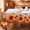 Orange sunflower, variant on Yastouay Autumn Tablecloth Fall Pumpkin Table Cloth Rectangular Table Cover for Thanksgiving Kitchen Dinner,55" x 55"