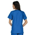 thumbnail image 1 of Landau Essentials Snap Front Scrub Top for Women: Classic Relaxed Fit, V-Neck, 4 Pockets 8232, 1 of 5