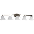 thumbnail image 1 of Progress Lighting P2016-20W Contemporary/Soft 5-100W Med Bath Bracket, Antique Bronze, 1 of 3