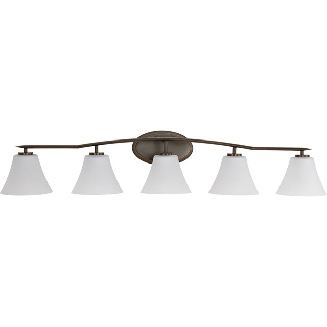 Progress Lighting P2016-20W Contemporary/Soft 5-100W Med Bath Bracket, Antique Bronze