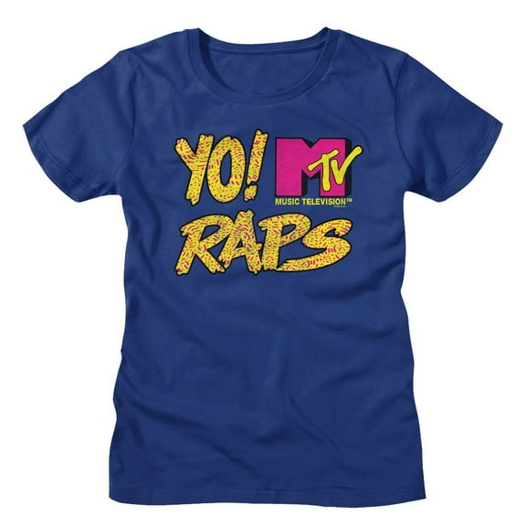 MTV Yo! MTV Raps Texture Royal Women's T-Shirt