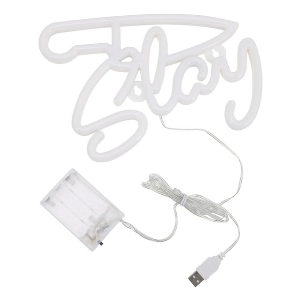 GOOHOCHY Letrero de neón de slay letrero led letrero led letrero de neón letrero decorativo de neón para dormitorio