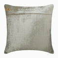 thumbnail image 3 of The HomeCentric Throw Pillow Covers, Decorative Grey & Silver Pack of 2, 18"x18" (45x45 cm) Cushion Covers, Velvet Beaded & Sequins Throw Pillows For Couch, Abstract Modern Style - Underground Stripe, 3 of 3