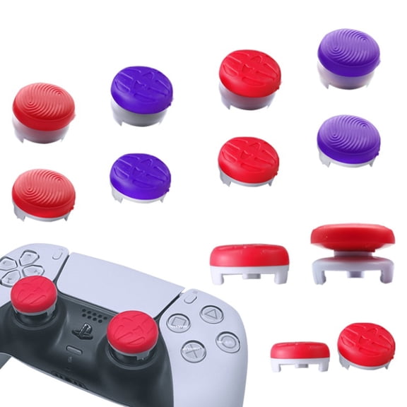 Suitable for PS5 controllers, high-performance silicone joystick protective cover, red