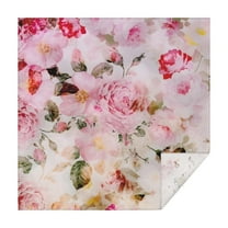 Pioneer Flower Floral Print Pattern Square Tablecloth,Waterproof Square Table Cover,Wipeable Spillproof Washable Table Cover for Home Kitchen Party Decor 52"x52"(132x132cm)