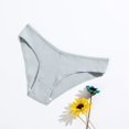 thumbnail image 1 of Braguitas de algodón con forma de V para mujer, con rosca, de color sólido europeo y americano, de cintura baja, transpirables, de doble capa, para niñas, 1 of 6
