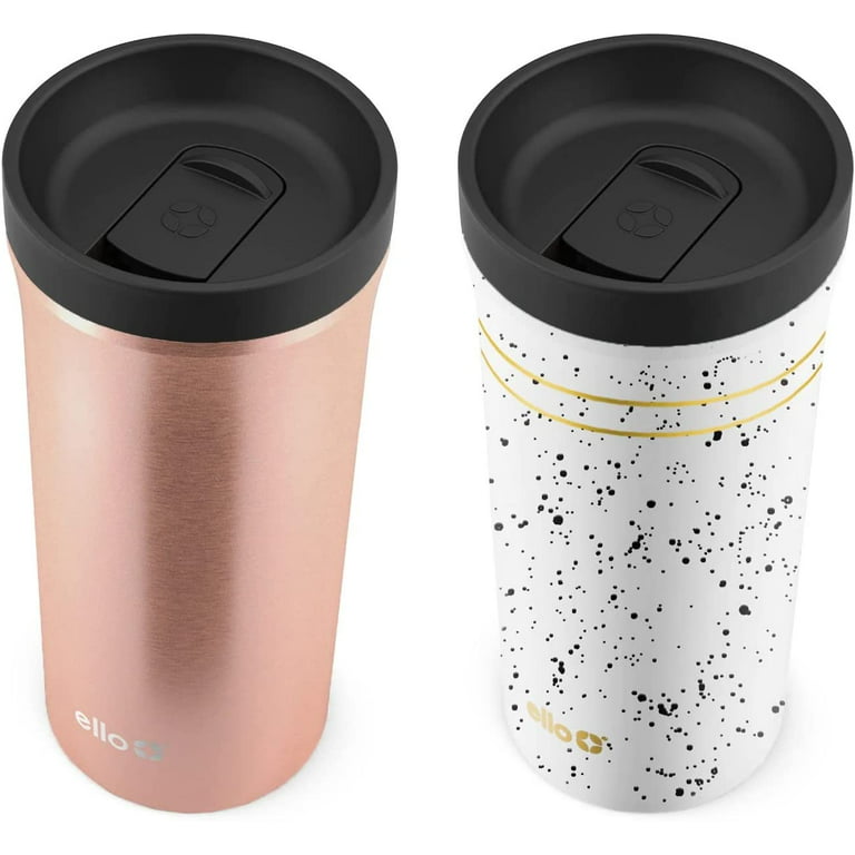  Ello Arabica Stainless Steel Vacuum Insulated Travel Mugs, 2  Pack, 14 Ounces each (Camo/Black): Home & Kitchen